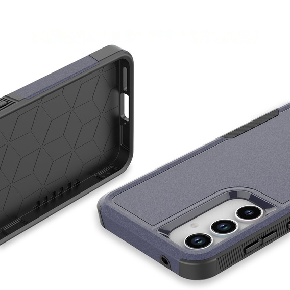 Páncélozott tok Samsung Galaxy A55 5G, Dual Shockproof, sötétkék