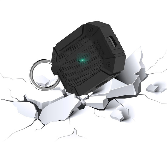 Páncélozott fejhallgató tok karabinerrel az Apple AirPods Pro 3 számára