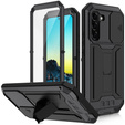 Páncélozott tok a Samsung Galaxy S22+ Plus 5G, R-JUST CamShield Slide, fekete