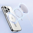 Tok iPhone 14 Pro-hoz, Electro MagSafe, ezüst + üveg a képernyőhöz