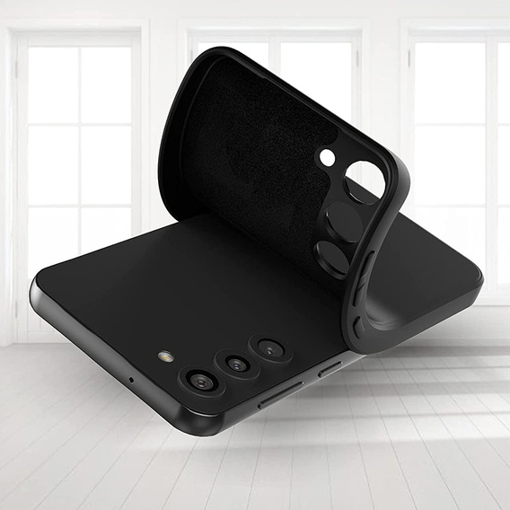 Telefontok a Samsung Galaxy S23 5G, Silicone Lite, fekete