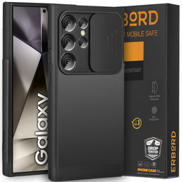 Telefontok a Samsung Galaxy S24 Ultra, ERBORD MagProtect Slide Camera, fekete