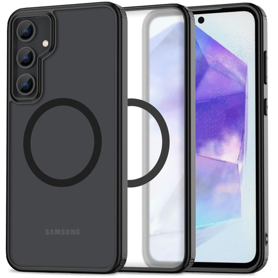 Tok a Samsung Galaxy A55 5G, Fusion Hybrid, MagSafe-hoz, fekete