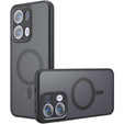 Tok Oppo Reno 13 Pro-hoz, MagSafe, ERBORD Matt Case, fekete