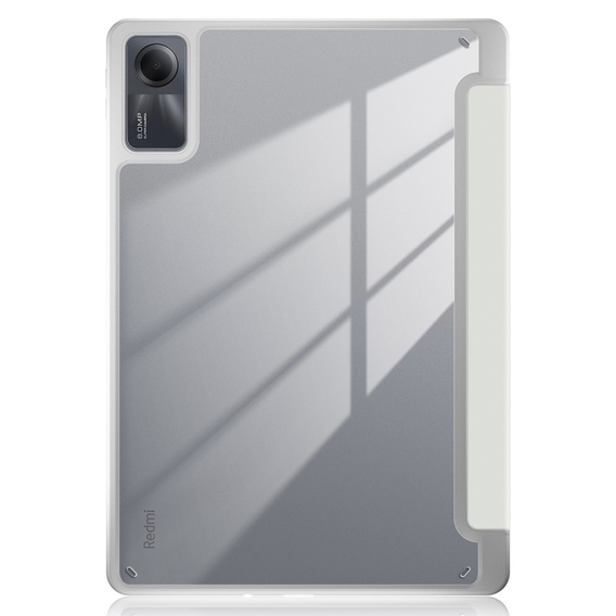 Tok Xiaomi Redmi Pad SE 11", Smartcase Hybrid, tolltartó résszel, fehér