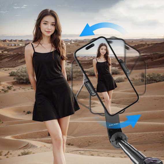 Blavec Selfie Stick Aluminium Fusion P07 MagSafe, LED fényekkel és távirányítóval