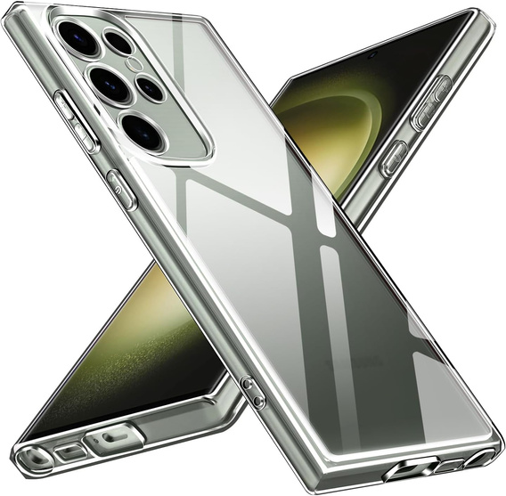 Telefontok a Samsung Galaxy S23 Ultra, Premium Armor Slim, átlátszó