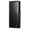CASEME flip tok Samsung Galaxy Note 10 Plus, Waxy Textured, fekete