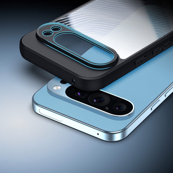 DuxDucis tok Google Pixel 9 Pro XL, Aimo case, átlátszó / fekete