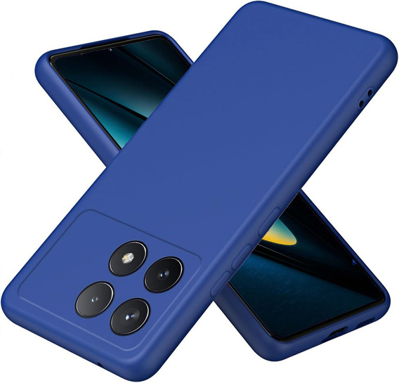 Telefontok a Xiaomi Poco F6 Pro, Silicone Lite, kék