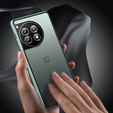 Tok OnePlus 12 5G, Magnetic Dual Glass, zöld