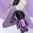 Tok Samsung Galaxy A15 4G / 5G, Glitter Astronaut, lila