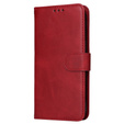 Pattintható tok a Realme C67, Leather Wallet, piros