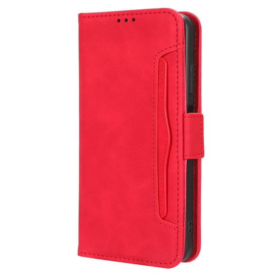 Pattintható tok a Infinix Note 40 Pro Plus, Card Slot, piros