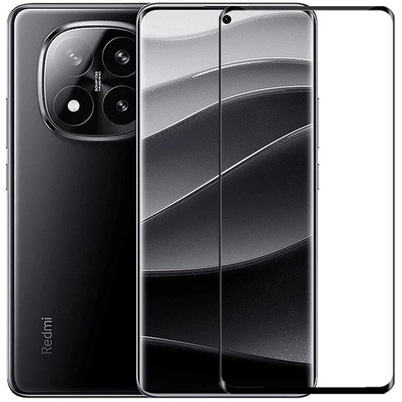 3D edzett üveg Xiaomi Redmi Note 14 Pro+ készülékhez, fekete keret