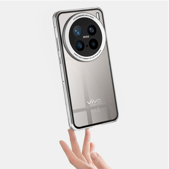 Tok Vivo X200 Pro 5G, Magnetic Dual Glass, ezüst