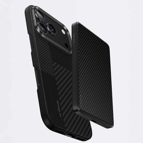 Benks Montage Magnetic Armor Air Kevlar tok fémkerettel iPhone 17 Pro készülékhez