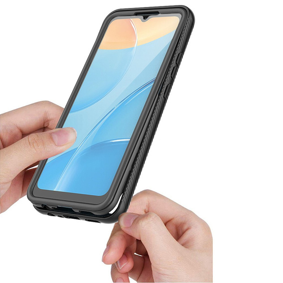 Tok Oppo A15 / A15S készülékhez, Shockproof, fóliával, kék