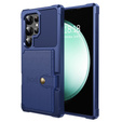 Tok Samsung Galaxy S25 Ultra, Card Holder Kickstand, fekete