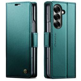 CASEME Litchi pénztárca flip tok Samsung Galaxy Z Fold7 5G számára