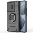 Telefontok a Xiaomi Poco F6 Pro, KickStand Camera Lens, fekete