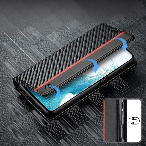 Pattintható tok a Samsung Galaxy A26, Carbon LC.IMEEKE, fekete