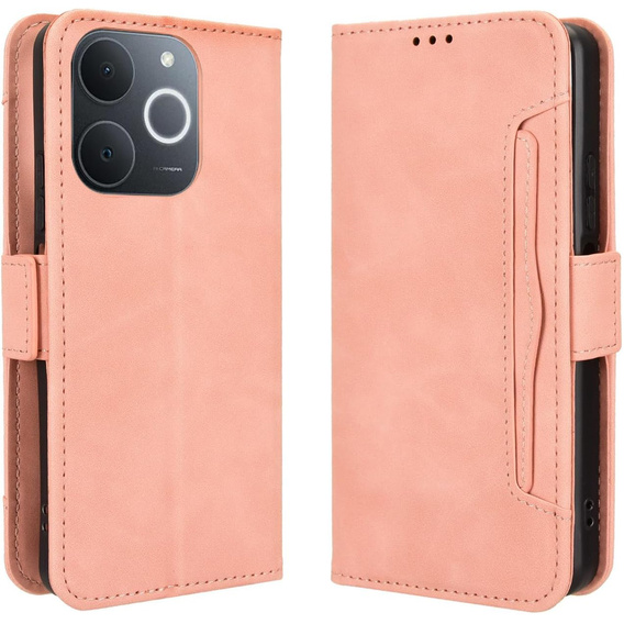 Pattintható tok a Realme Note 70T 4G, Card Slot, rózsaszín