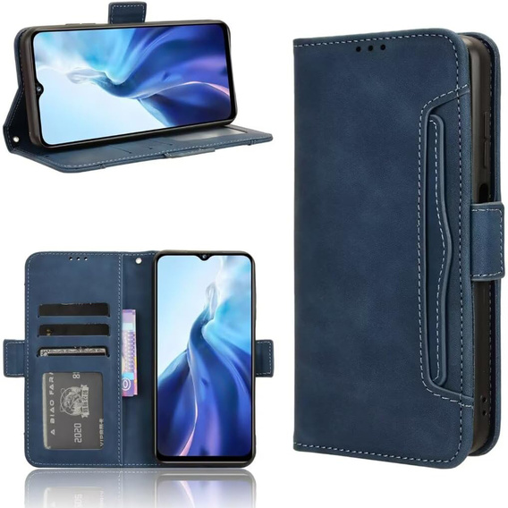 Pattintható tok a Realme Note 70T 4G, Card Slot, sötétkék