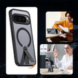 Fusion hibrid tok Google Pixel 10 Pro XL készülékhez, MagSafe, állvánnyal, fekete