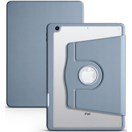 Tok iPad 10.2" 2021/2020/2019 (9/8/7 gen.), tolltartóval, 360°-os forgatható, lila