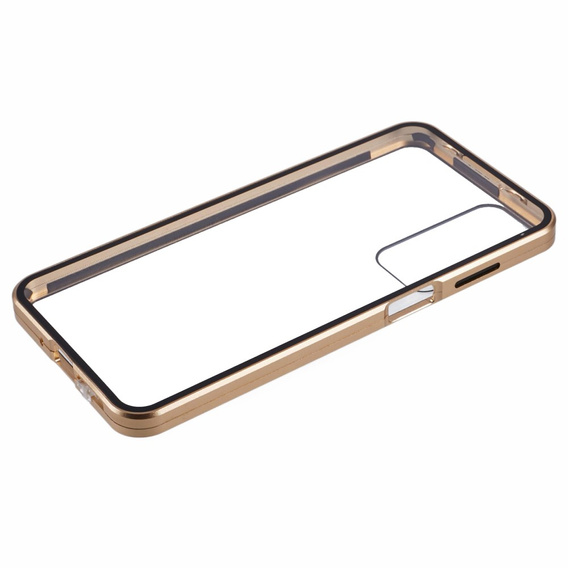 Tok Samsung Galaxy A16, Magnetic Dual Glass, arany
