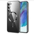 Tok Samsung Galaxy S21 FE-hoz, Electro MagSafe, fekete + üveg a képernyőhöz