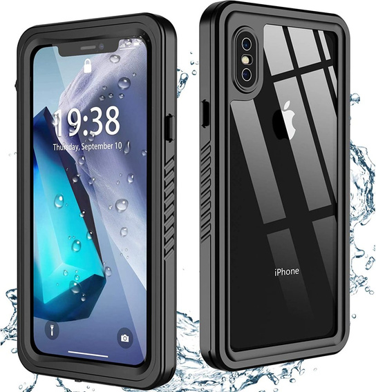 IP68 vízálló tok a iPhone X / XS, fekete
