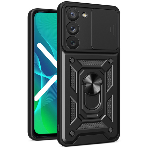 Telefontok a Samsung Galaxy S23, CamShield Slide, fekete