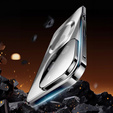 Magnetic Dual Glass MagSafe tok iPhone 16 Pro Max, ezüst