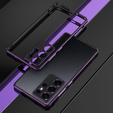 Teletok LUPHIE Samsung Galaxy S25 Ultra-hoz, Armor Bumper, fekete