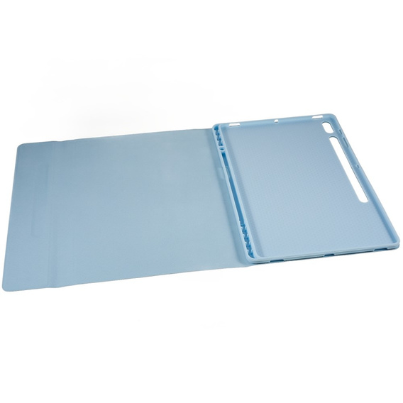 Tok + billentyűzet Galaxy Tab S7+ Plus / S8+ Plus /S7 FE T730 T733, Pen Slot, kék