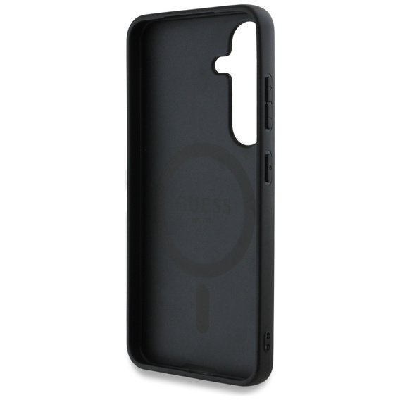 GUESS Telefontok a Samsung Galaxy S25, 4G Ring Classic Logo, barna