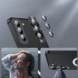 Kameravédő tok Samsung Galaxy S21, CamShield MagSafe, átlátszó / fekete
