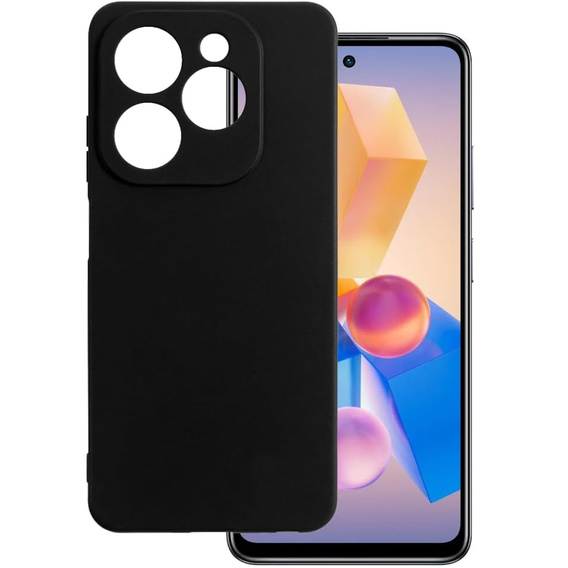 Telefontok a Infinix Hot 40i, Silicone Lite, fekete
