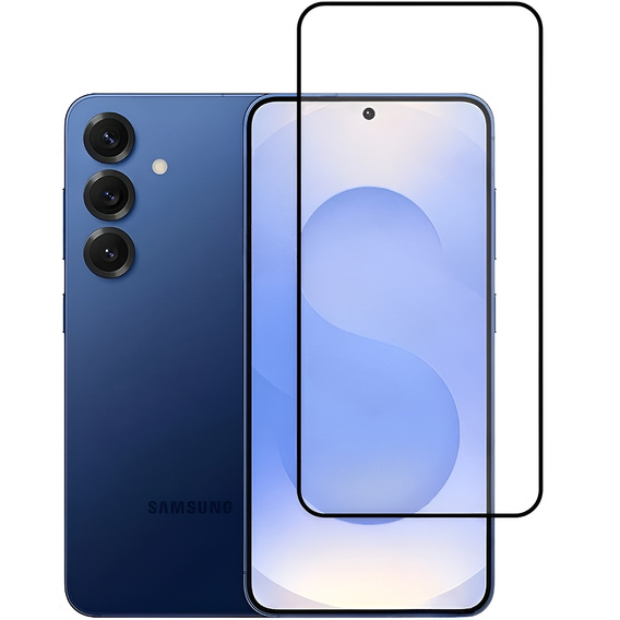 3D edzett üveg Samsung Galaxy S25+ készülékhez, fekete keret