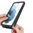 Tok Samsung Galaxy S21 FE készülékhez, Shockproof, fóliával, kék
