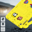 Gyermek tok iPad mini 7.9" 2019/2015/2014/2013/2012 (5/4/3/2/1 gen.), Cute Patterns, állvánnyal, sárga