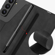 Tárca tok fekete tok patenttal Samsung Galaxy Z Fold 7 5G számára