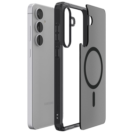 Spigen Ultra Hybrid MagSafe tok Samsung Galaxy S25 Ultra, Frost Black, Samsung Galaxy S25 Ultra, Frost fekete