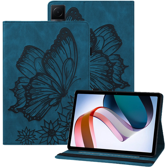 Telefontok a Lenovo Tab M9, Wallet Pen Slot, butterflies, barna