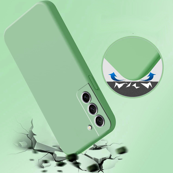Telefontok a Samsung Galaxy S21 FE, Silicone Lite, menta