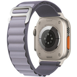 Nylon szíj Apple Watch 1/2/3/4/4/5/6/7/8/SE/ULTRA 42/44/45/45/49mm, szürke