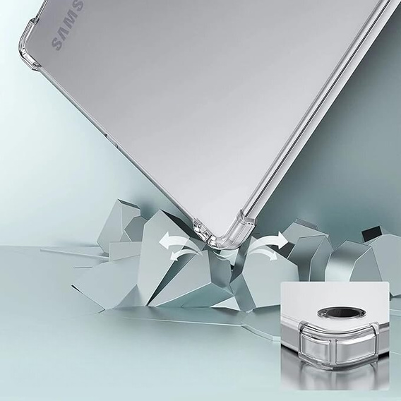 Tok Samsung Galaxy Tab A9 készülékhez, szilikon, átlátszó
