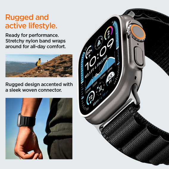 Spigen WBF1 szíj Apple Watch 8/9/10/11/SE/Ultra 1/2 (44/45/46/49 mm) készülékekhez